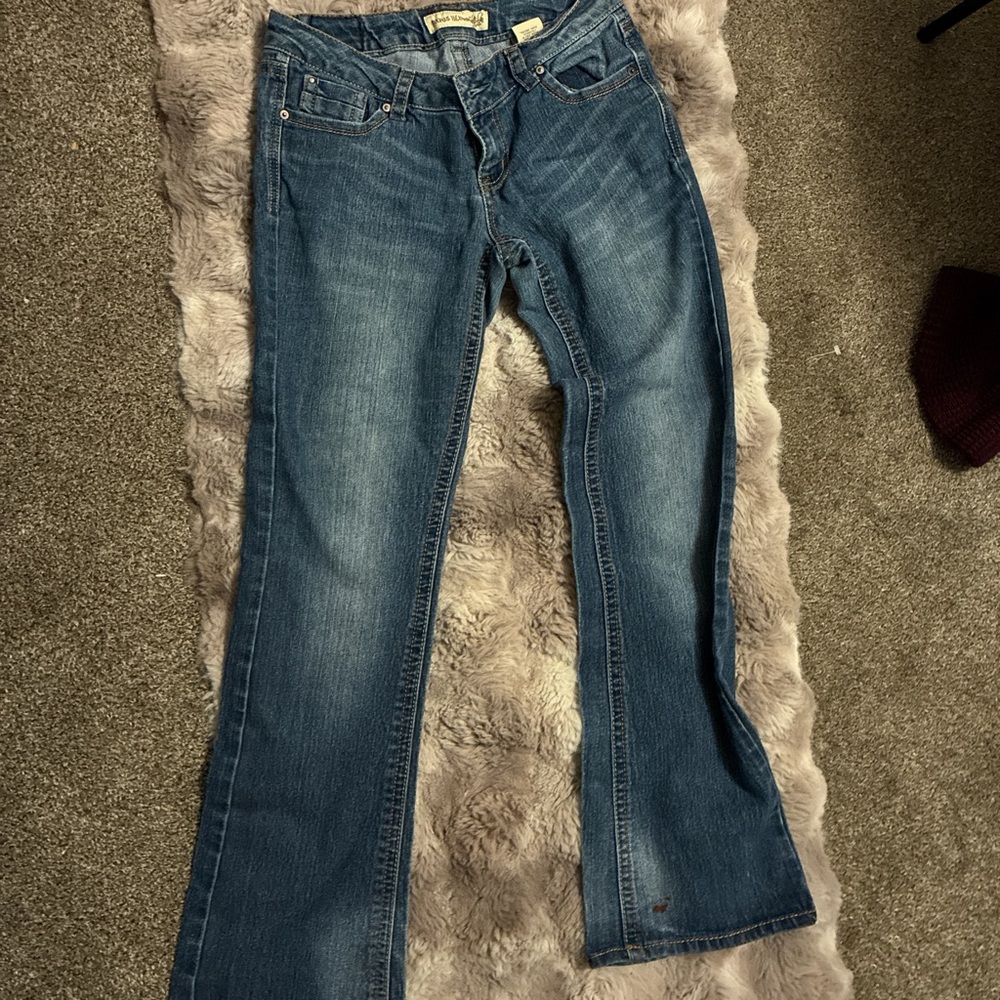 Paris Blues Women's Classic Boot Cut Jeans - Dark Blue